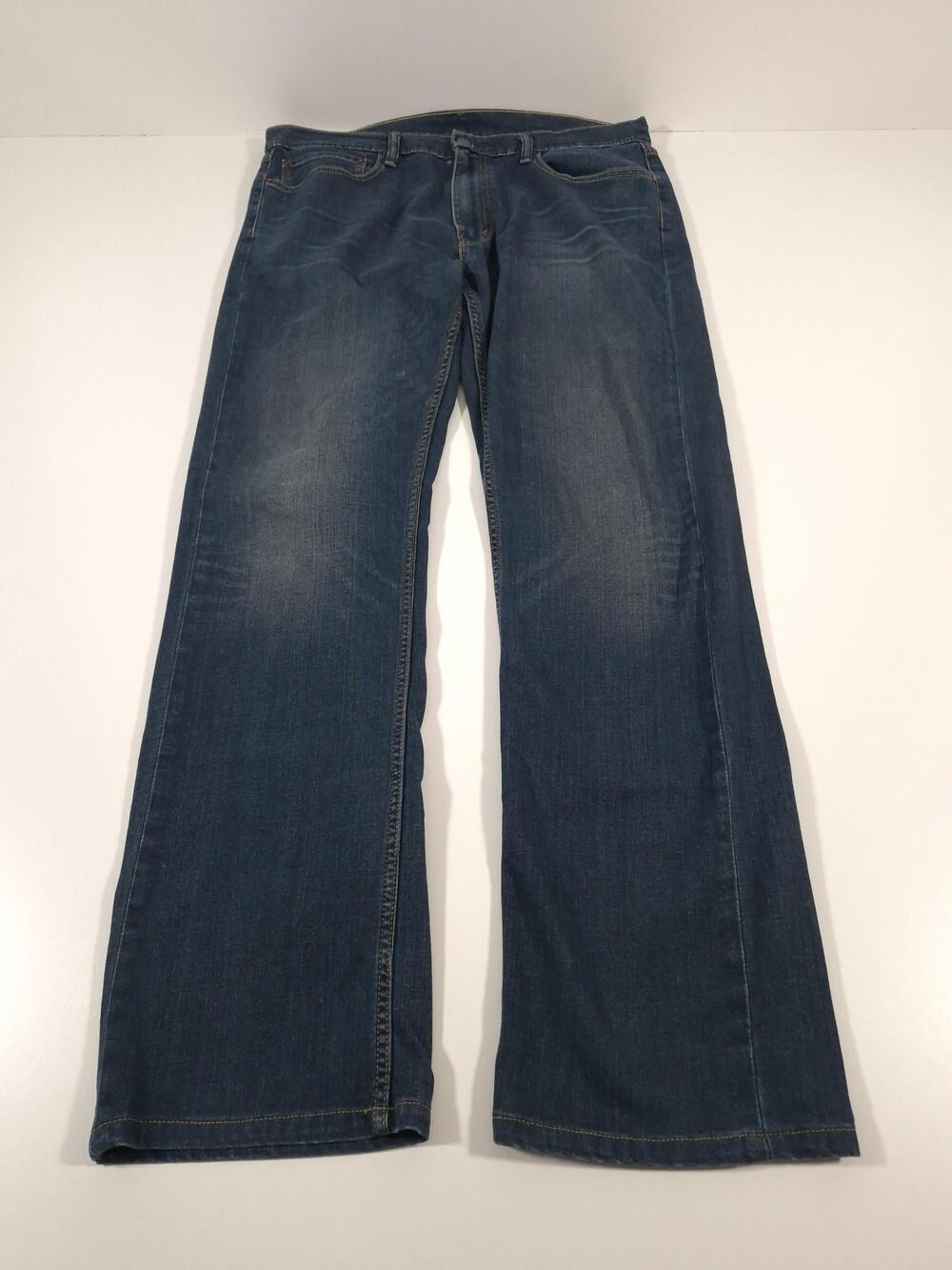 Levis 559 Relaxed Straight Jeans Mens 36x36 Blue Medium Wash Stretch Denim Pants